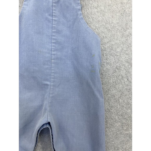Thomas Baby Girl's Coverall Large Vintage Blue Lamb Patch Snap Button bottom - Picture 5 of 14
